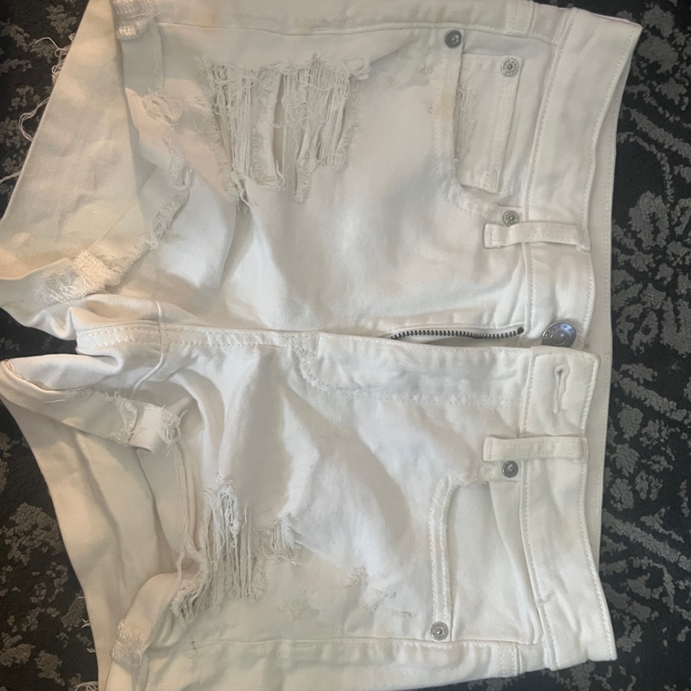 American Eagle Outfitters White Denim Shorts